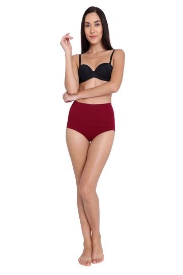 Red Rose Slim N Trim Women's High-Waist Body Shaper Tummy Control Slimming Seamless Shapewear Hipster Panties