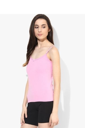 INTEL Red Rose Women’s Cotton Camisole Slip with Adjustable Straps – Soft & Breathable Innerwear