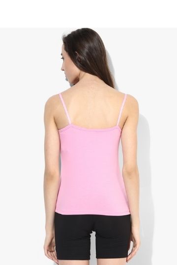 INTEL Red Rose Women’s Cotton Camisole Slip with Adjustable Straps – Soft & Breathable Innerwear