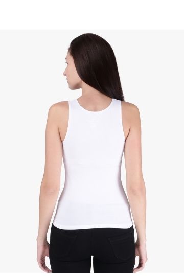 Red Rose Women's Cotton U Neck Plain Spaghetti Strap Tank Top A Super Combed Cotton Fabric Slim Fit Camisole for Ladies