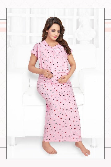 Red Rose Maternity Nightwear