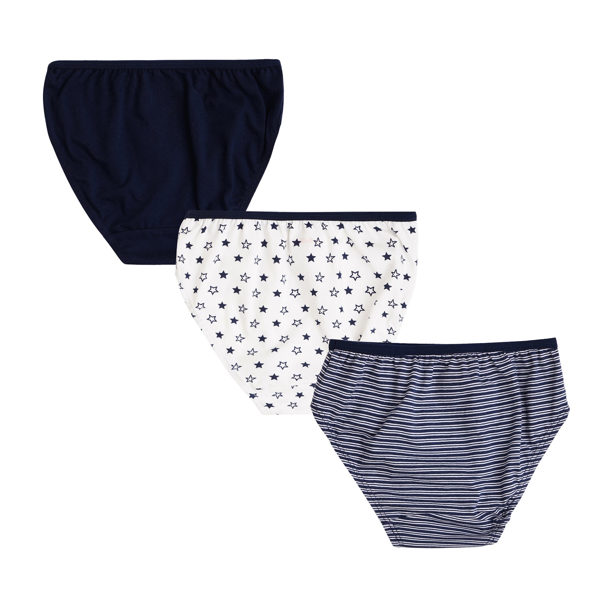 Redrose Girls' Barbie Print & Stripes Cotton Panties – Pack of 6 | Soft & Stylish Briefs for Daily Wear | BABY-61