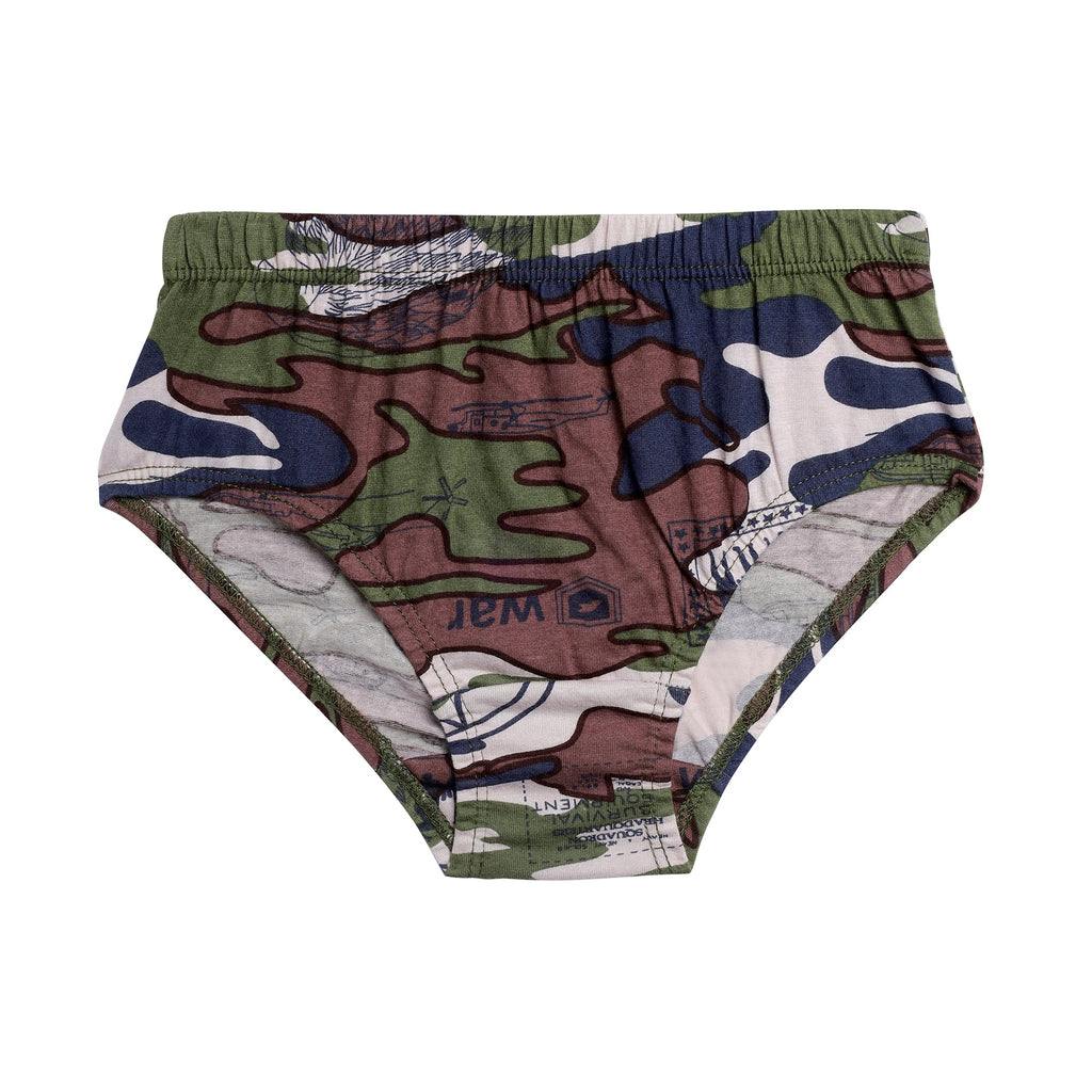 Redrose Boys Printed Cotton Briefs – Pack of 6 | Fun & Comfy Innerwear | JR-07