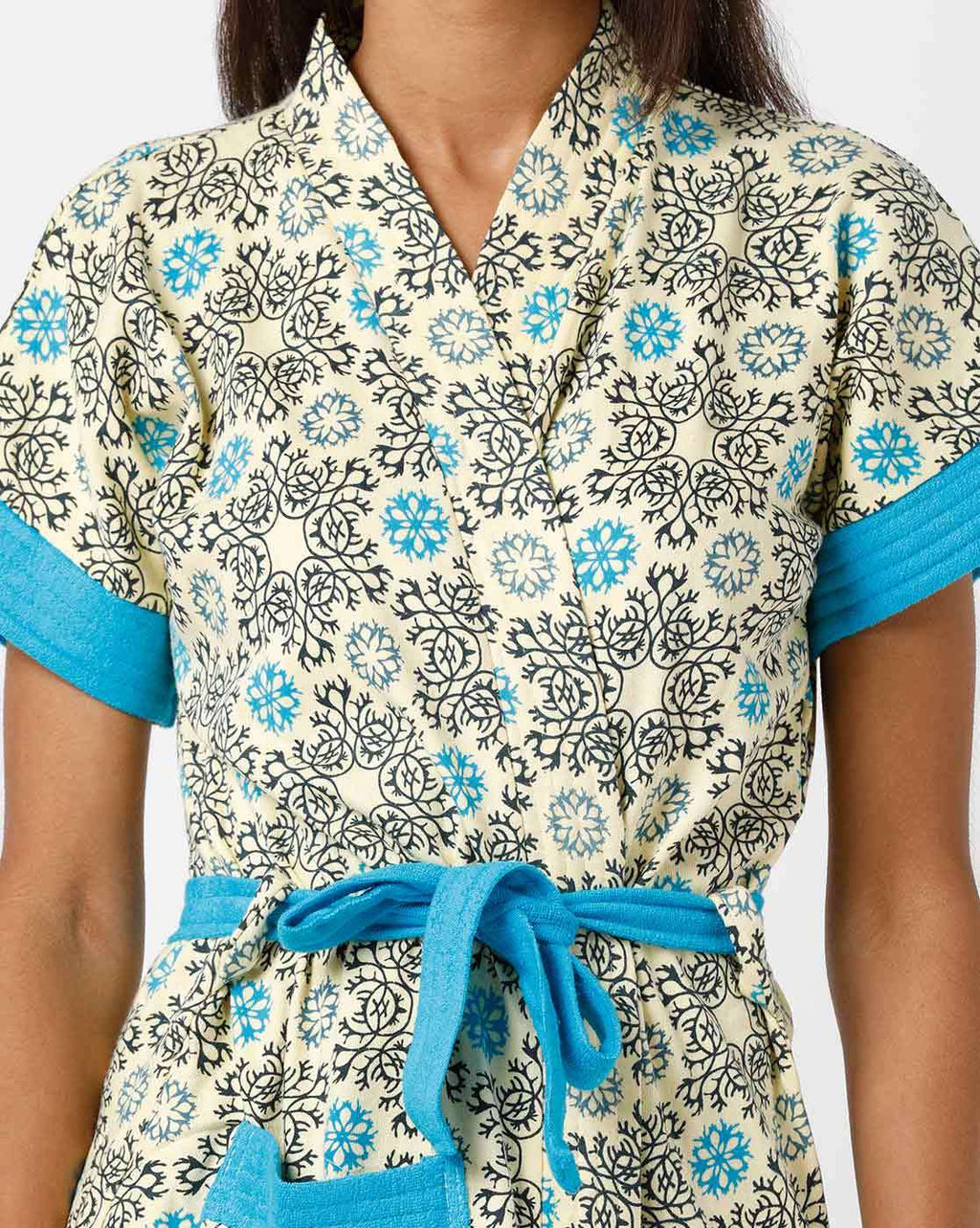 RedRose Printed Bathrobe