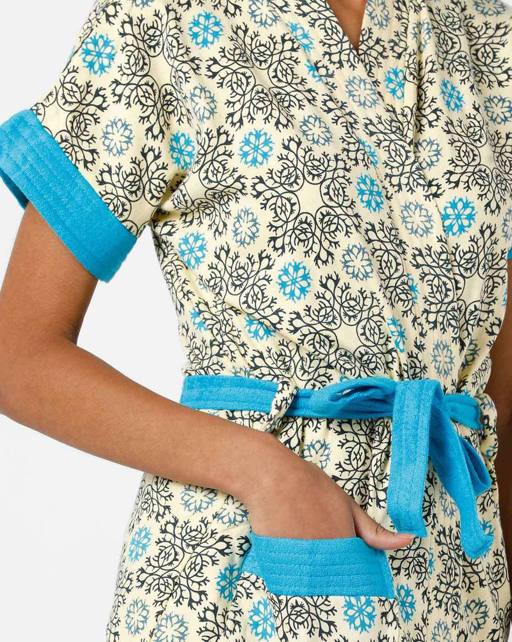 RedRose Printed Bathrobe