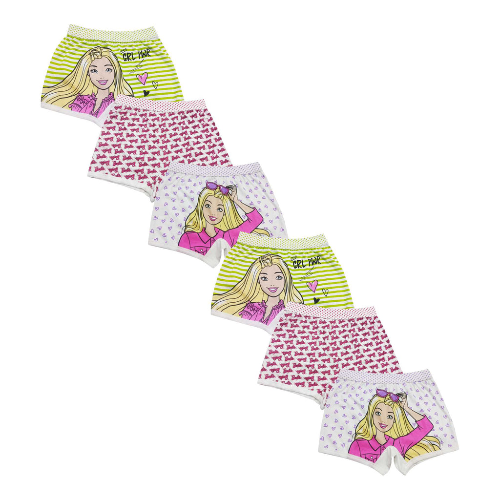 BABY 162 | Red Rose Baby Girls Cotton Shorts – Barbie Printed Comfortable Innerwear