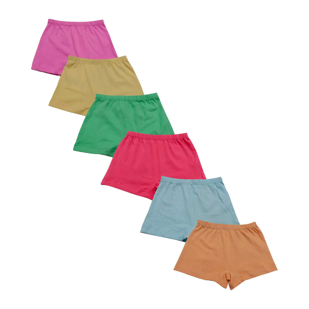 BABY 163 | Red Rose Baby Girls Cotton Shorts – Barbie Printed Comfortable Innerwear PACK OF 6
