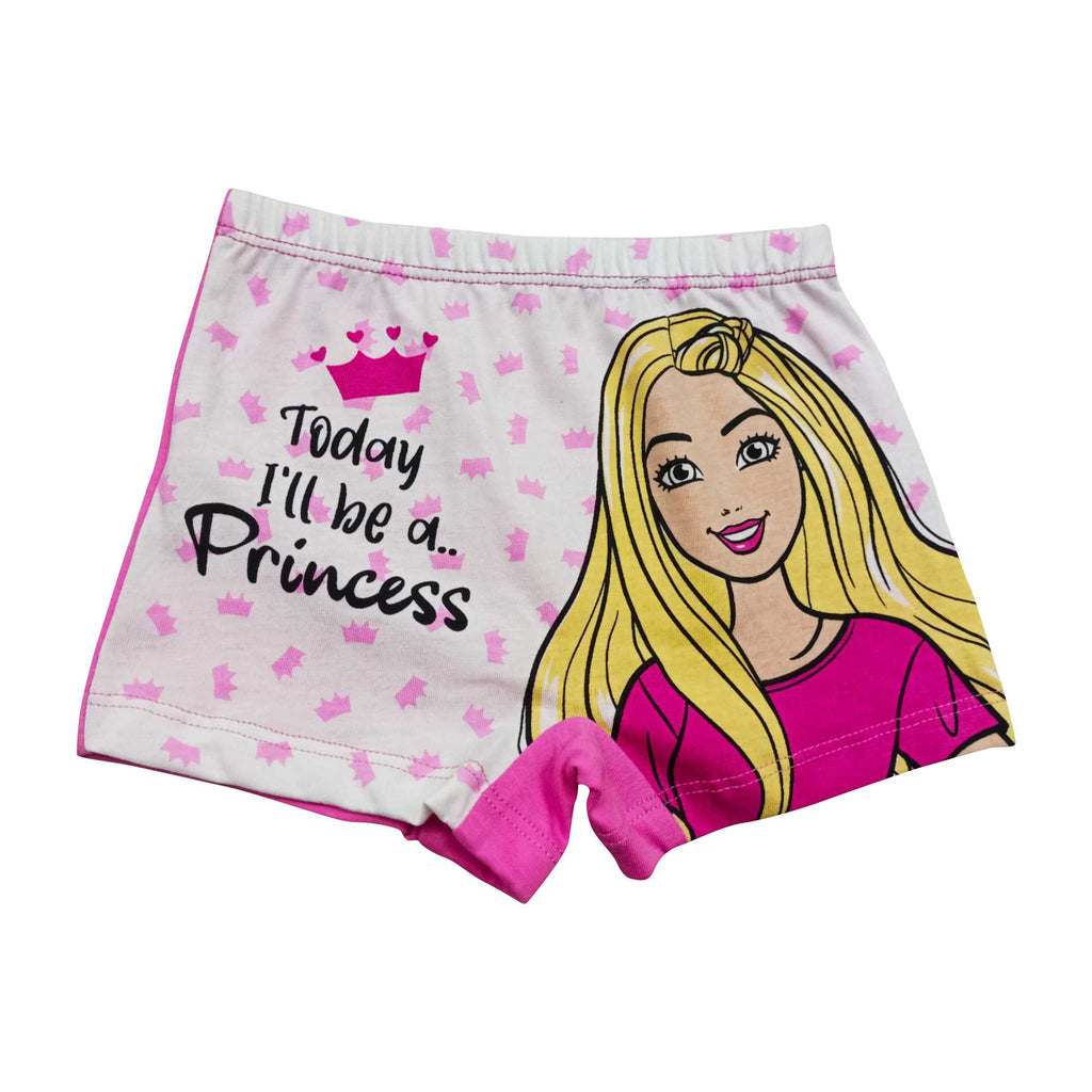 BABY 163 | Red Rose Baby Girls Cotton Shorts – Barbie Printed Comfortable Innerwear PACK OF 6