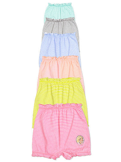 Redrose Girls Striped Cotton Bloomers – Pack of 6 | Soft, Colorful & Comfy Everyday Wear 👧 | BLM-231