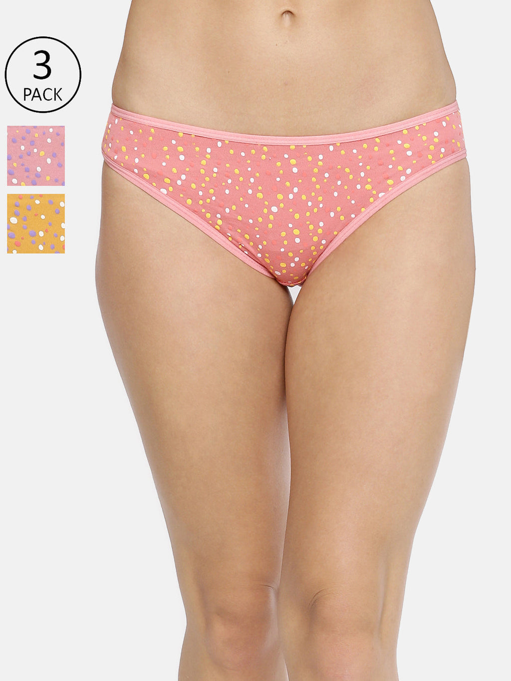 MENTOS Bikini Panty (Pack of 3) - Assorted