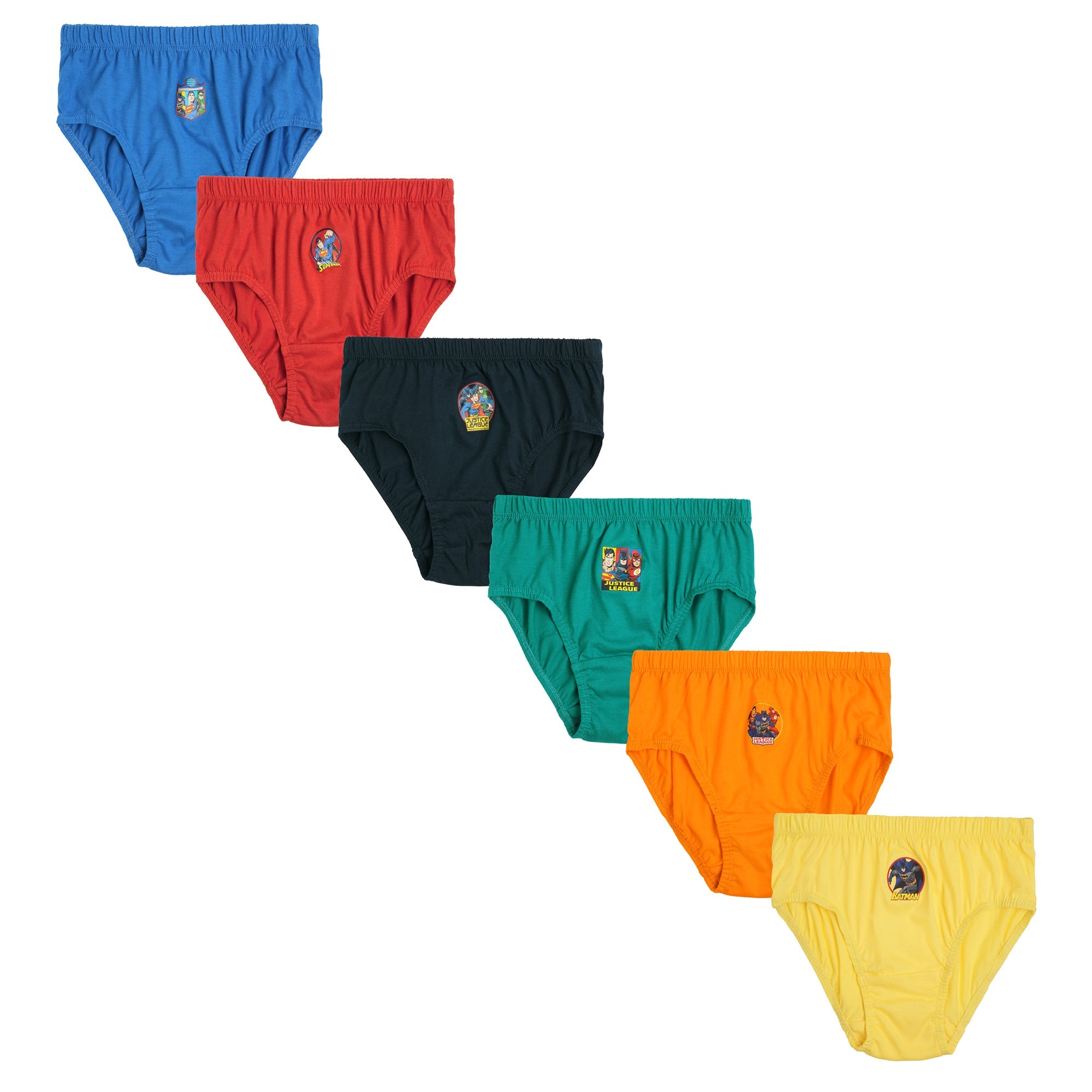 Redrose Boys Cotton Briefs – Pack of 6 | Multicolor Cartoon Printed Innerwear | JR-19DC