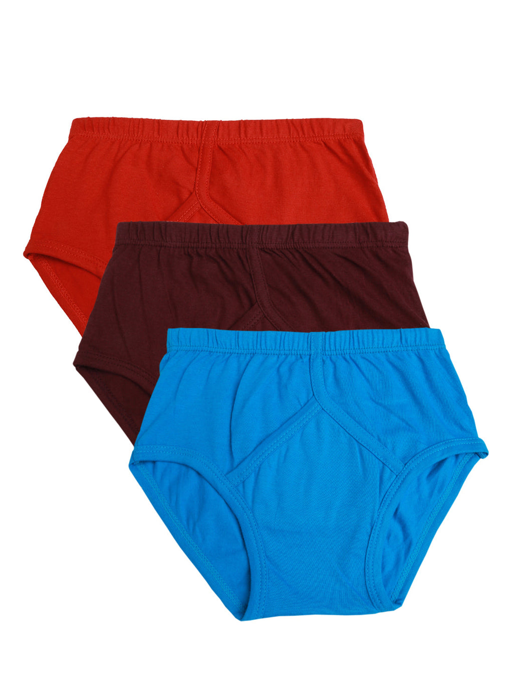 Redrose Boys Solid Cotton Briefs – Pack of 6 | Soft & Comfortable Innerwear | JR-14