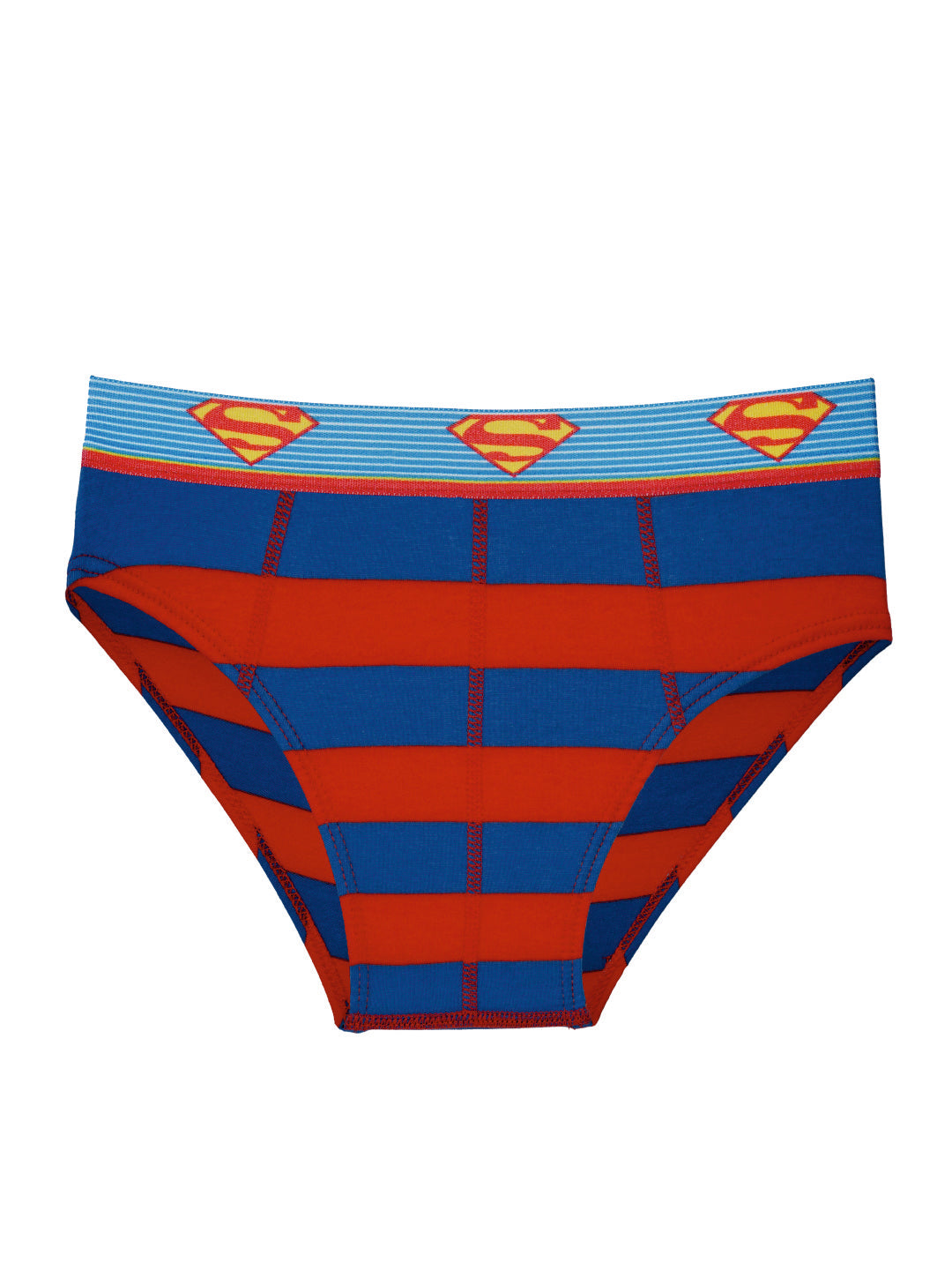 Boys' Batman Striped Briefs (Pack of 6) – Cotton Lycra with Logo Waistband | JR-81