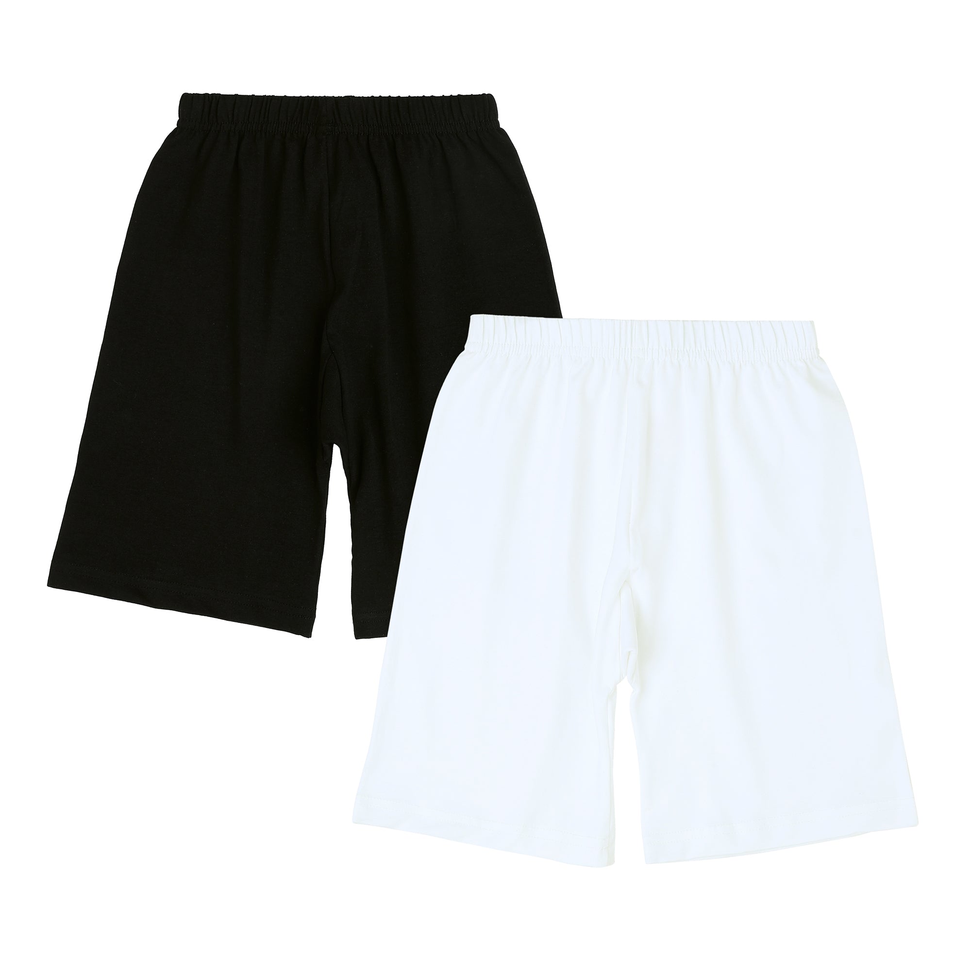 Redrose Girls Cotton Lycra Bloomers🖤🤍 – Pack of 2 (Black & White) | Stretchable & Soft Everyday Comfort | BLM-240BW