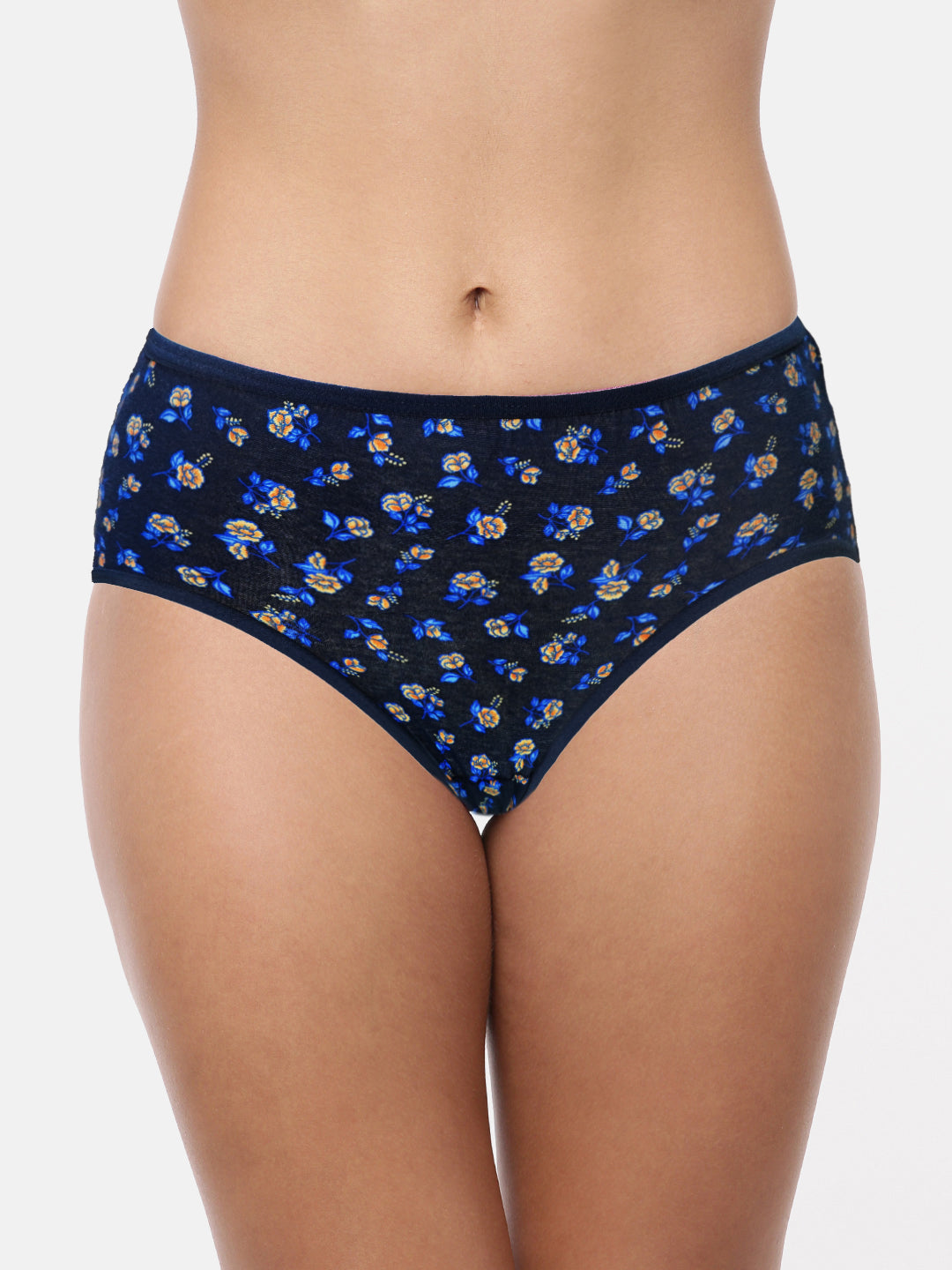 Red Rose INTIMA Cotton Medium Rise, Full Coverage Hipster Panties - Multicolor Pack of 3