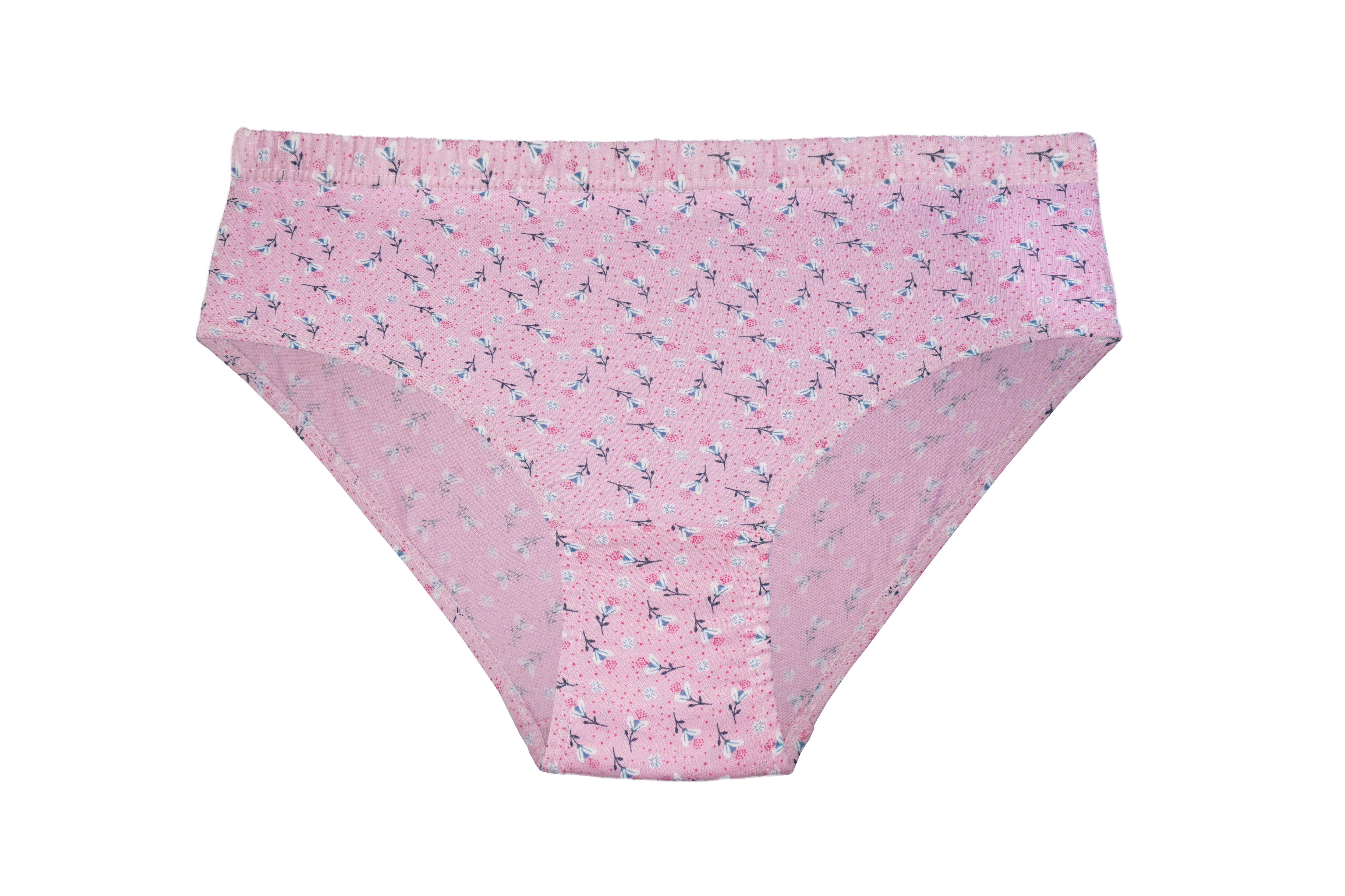 HIYA Red Rose Women’s Mid-Rise Cotton Hipster Full Coverage Panties – Pack of 3