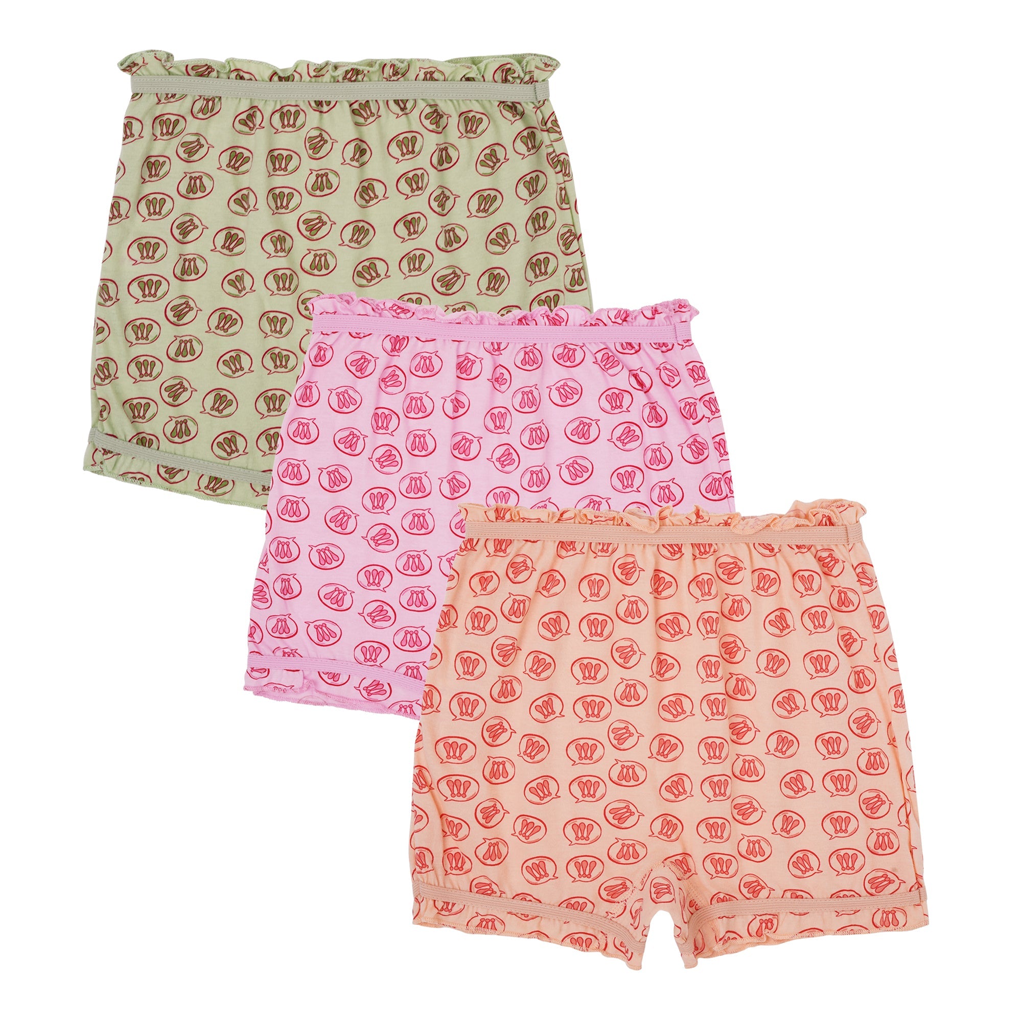 🌸 Redrose Girls Printed Cotton Bloomers – Pack of 6 | Soft & Stylish Everyday Comfort 👧 | BLM-234