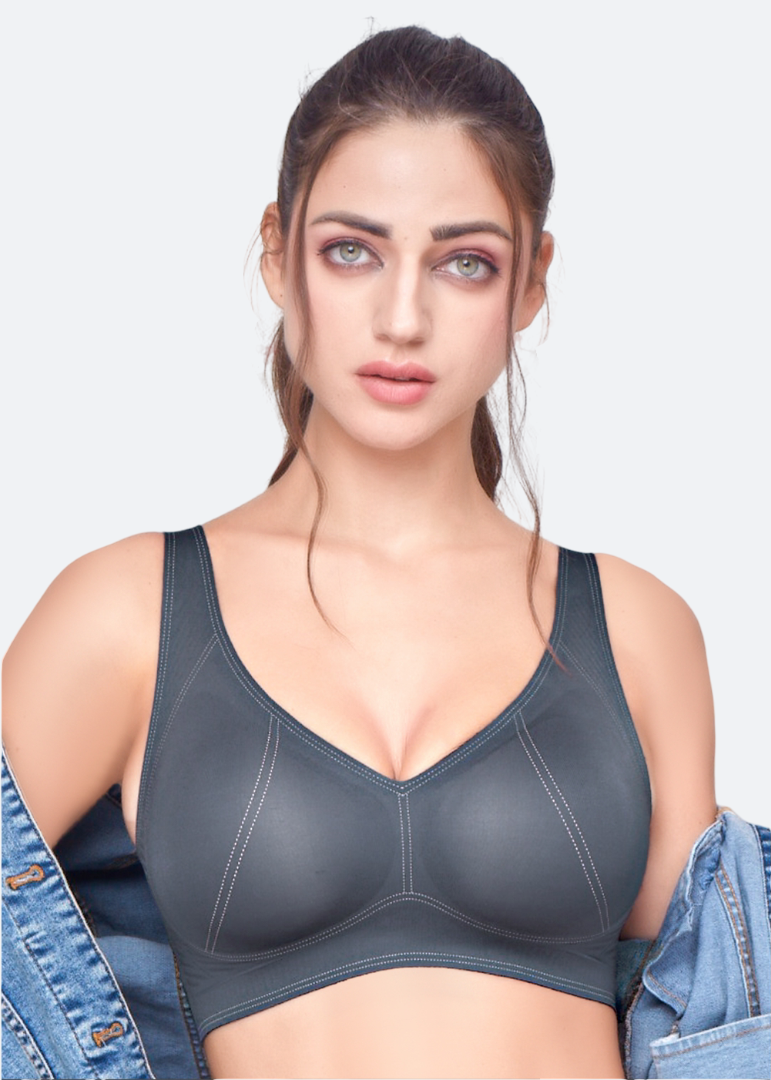 VENICE Invisi-Fit Polyamide stretch Bonded seamless Sports Bra