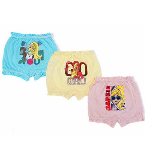 Redrose Girls Cotton Bloomers – Pack of 3 (Barbie Print) | BLM-204