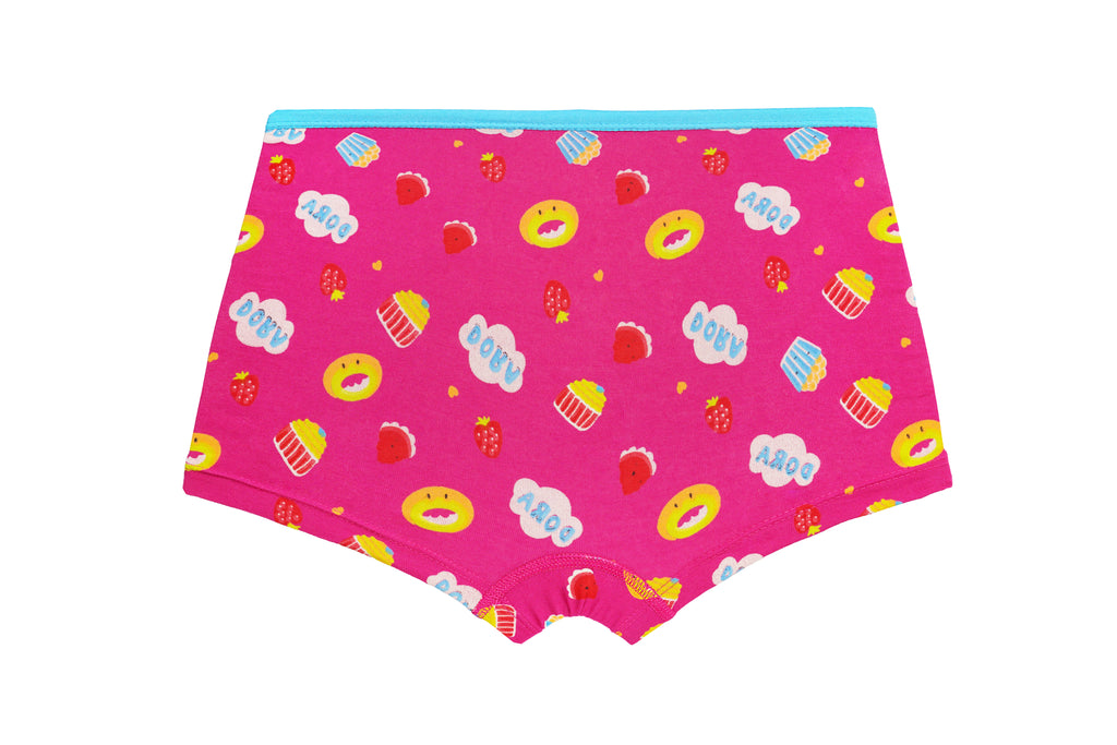 BABY 98[Red Rose Soft & Stylish Baby Panties – 100% Cotton Comfort for Your Little One PACK OF 3