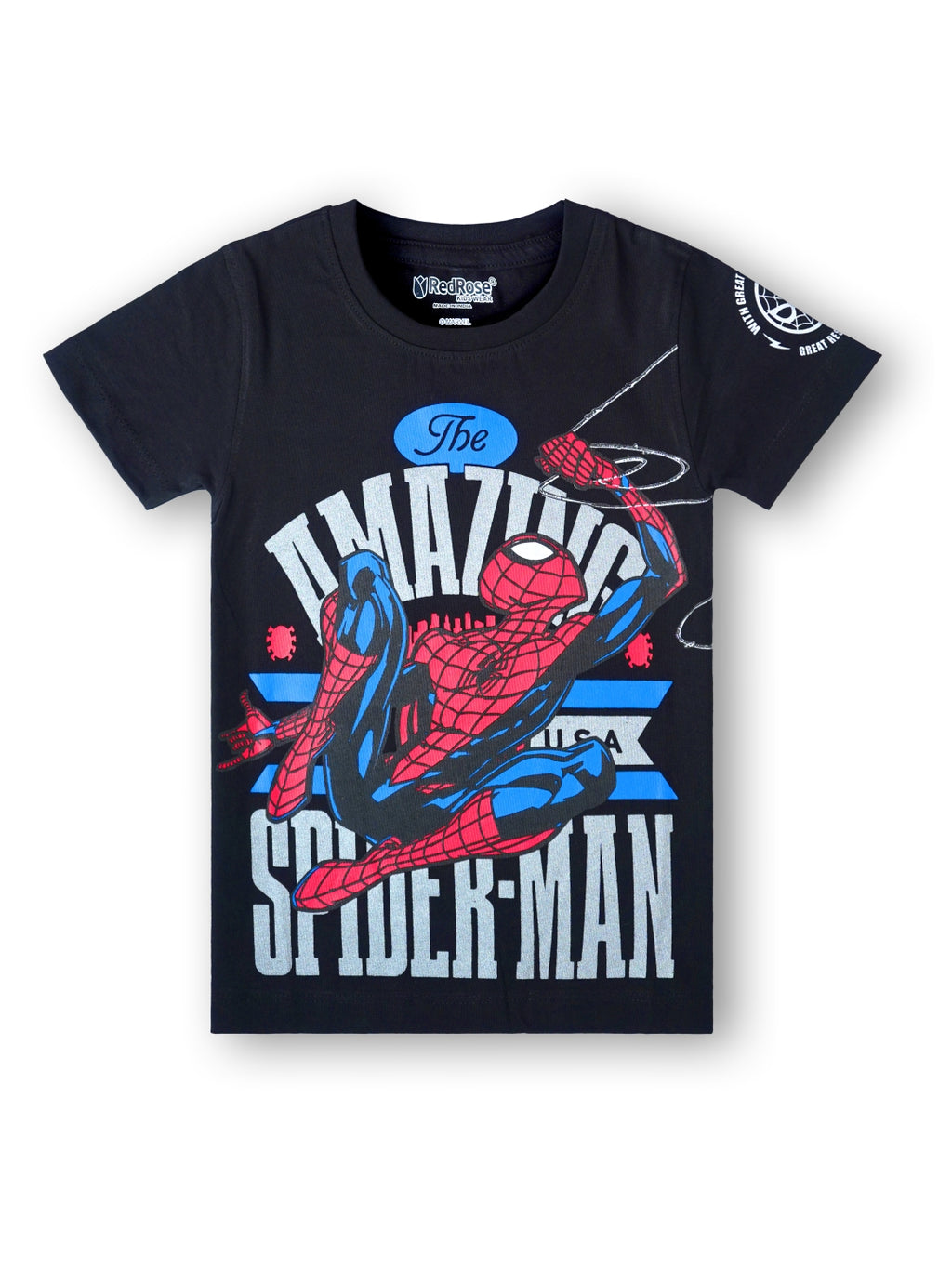 TS 27 Cartoon, Printed Cotton Regular T Shirt (MAROON & BLACK Pack of 2)