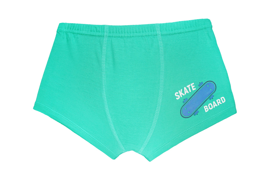 Boys’ Printed Boxer Briefs – 6-Pack 100% Cotton Fun & Sporty Underwear | JR-506