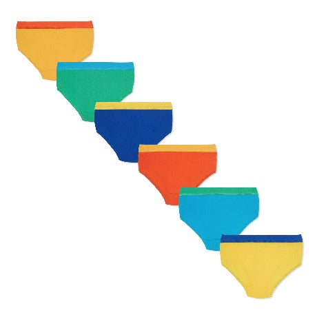 RedRose Boys Motu Patlu Printed Briefs – Pack of 6 | Soft Cotton Innerwear for Kids | JR-518