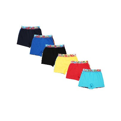 RedRose Boys Marvel Superhero Boxer Shorts – Avengers & Spider-Man Print Innerwear (Pack of 6) | JR-526