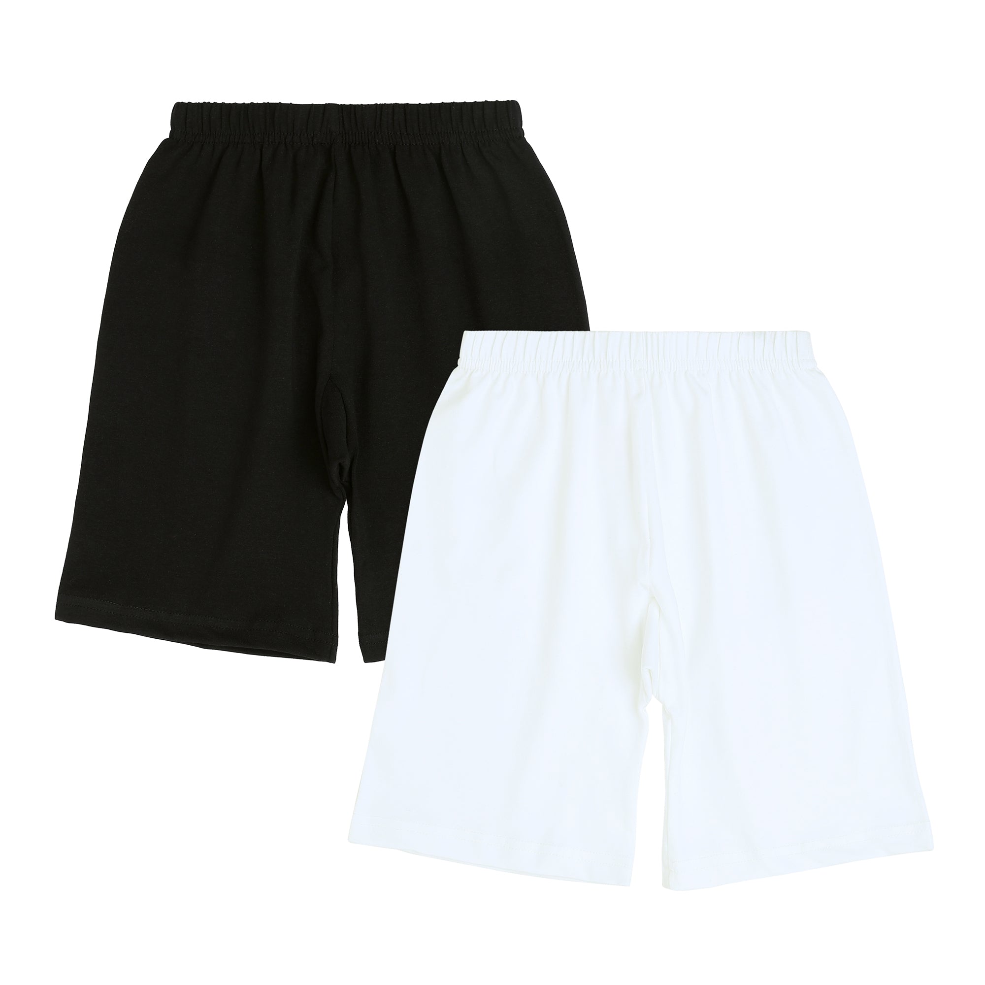 Redrose Girls Cotton Lycra Bloomers🖤🤍 – Pack of 2 (Black & White) | Stretchable & Soft Everyday Comfort | BLM-240BW