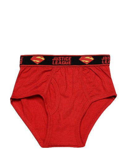 Redrose Justice League Boys’ Briefs – Pack of 6 | Batman & Superman Waistband Prints | JR-50