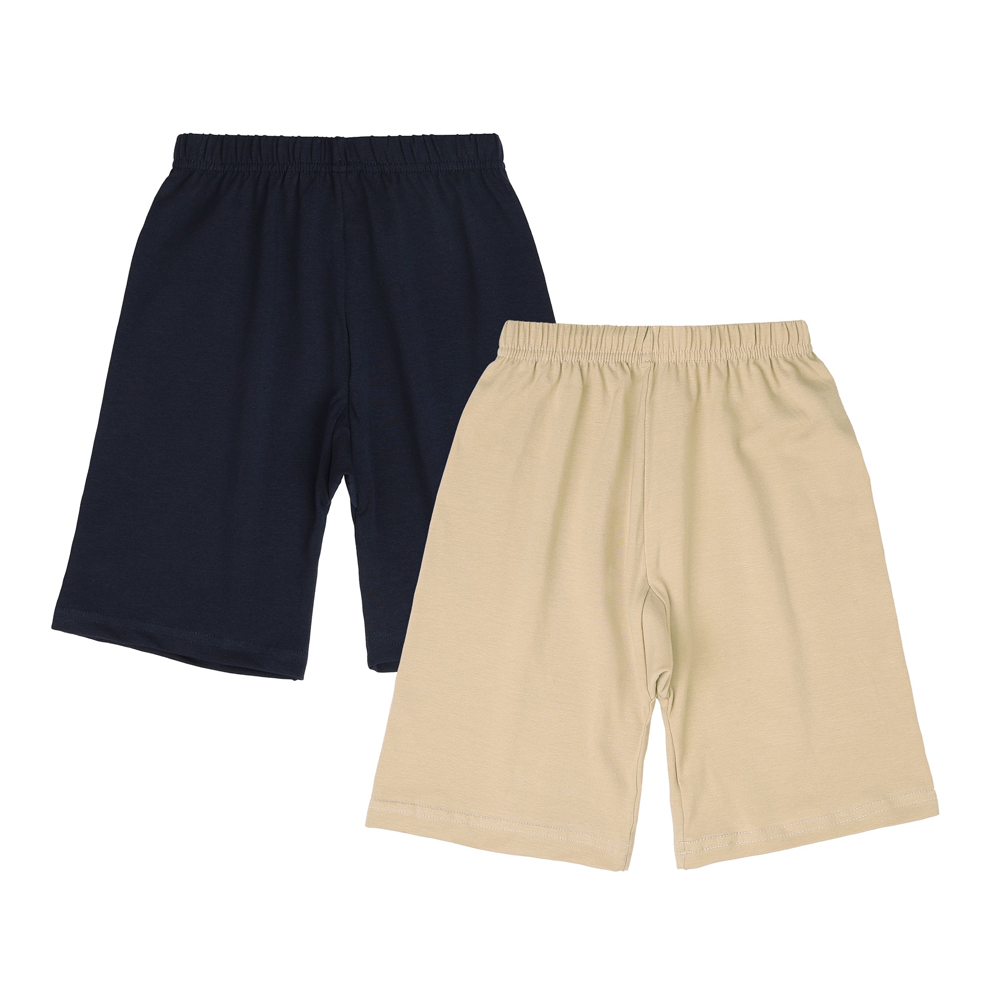 Redrose Girls Cotton Lycra Bloomers✨ – Pack of 2 (Navy-blue & Skin) | Stretch Fit & Everyday Comfort | BLM-240NS