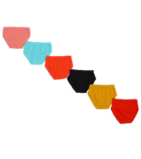 Girls Cotton Briefs Pack of 6 – Barbie Print, Soft & Comfy Innerwear | BABY-141