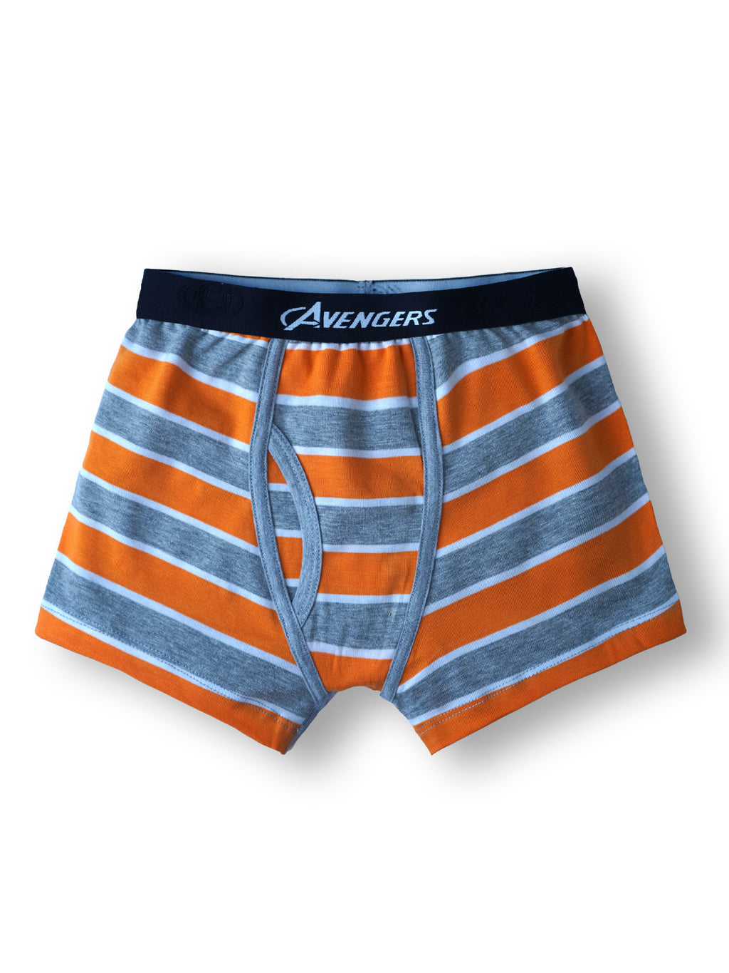 JR 548 Red Rose Boys Avengers Boxer Briefs Cotton Innerwear with Outer Elastic Waistband | Soft & Breathable | Multicolor Striped Design | Pack of 6