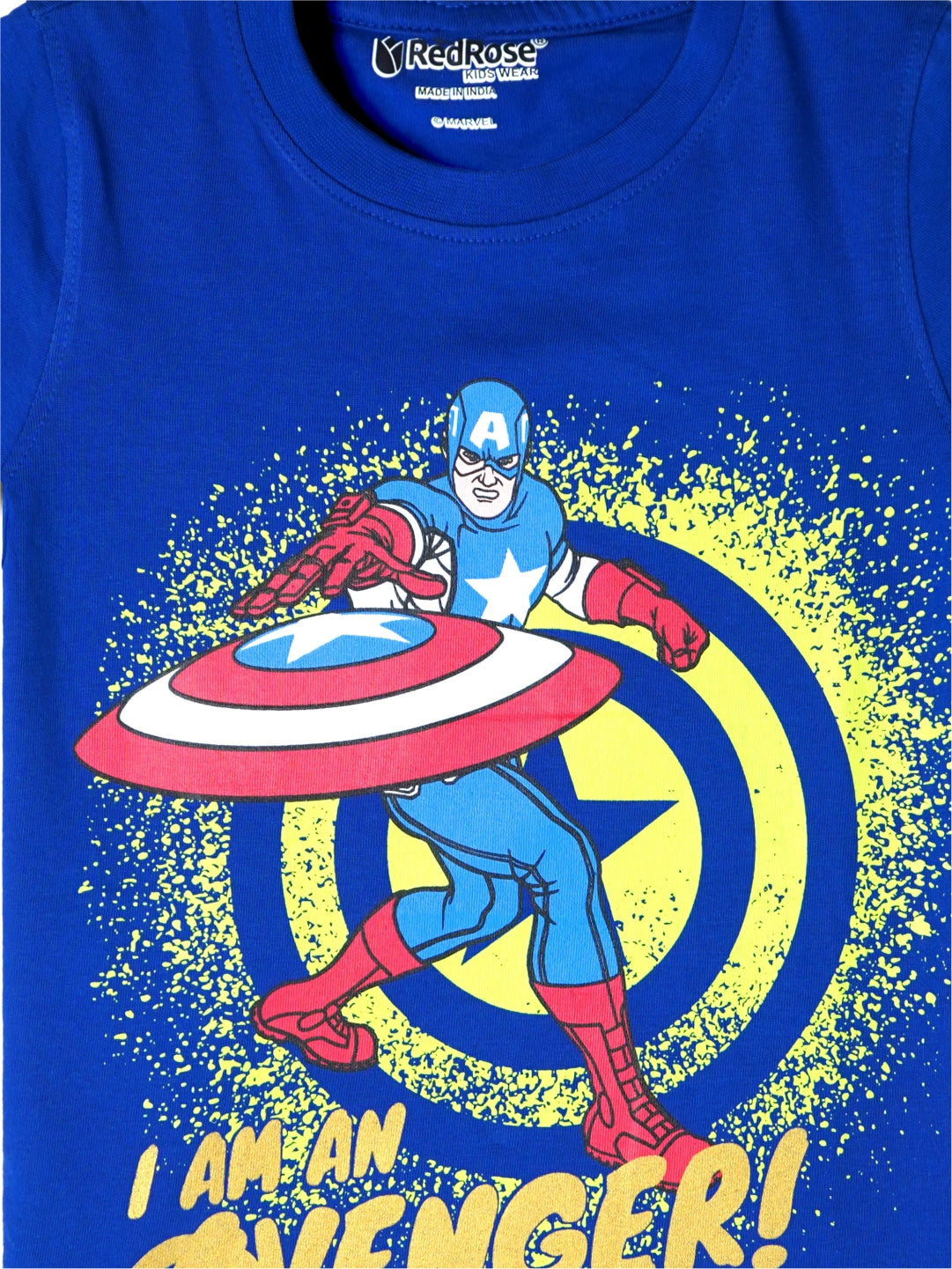 TS 30 Cartoon, Printed Cotton Regular T Shirt (BLACK & BLUE Pack of 2)