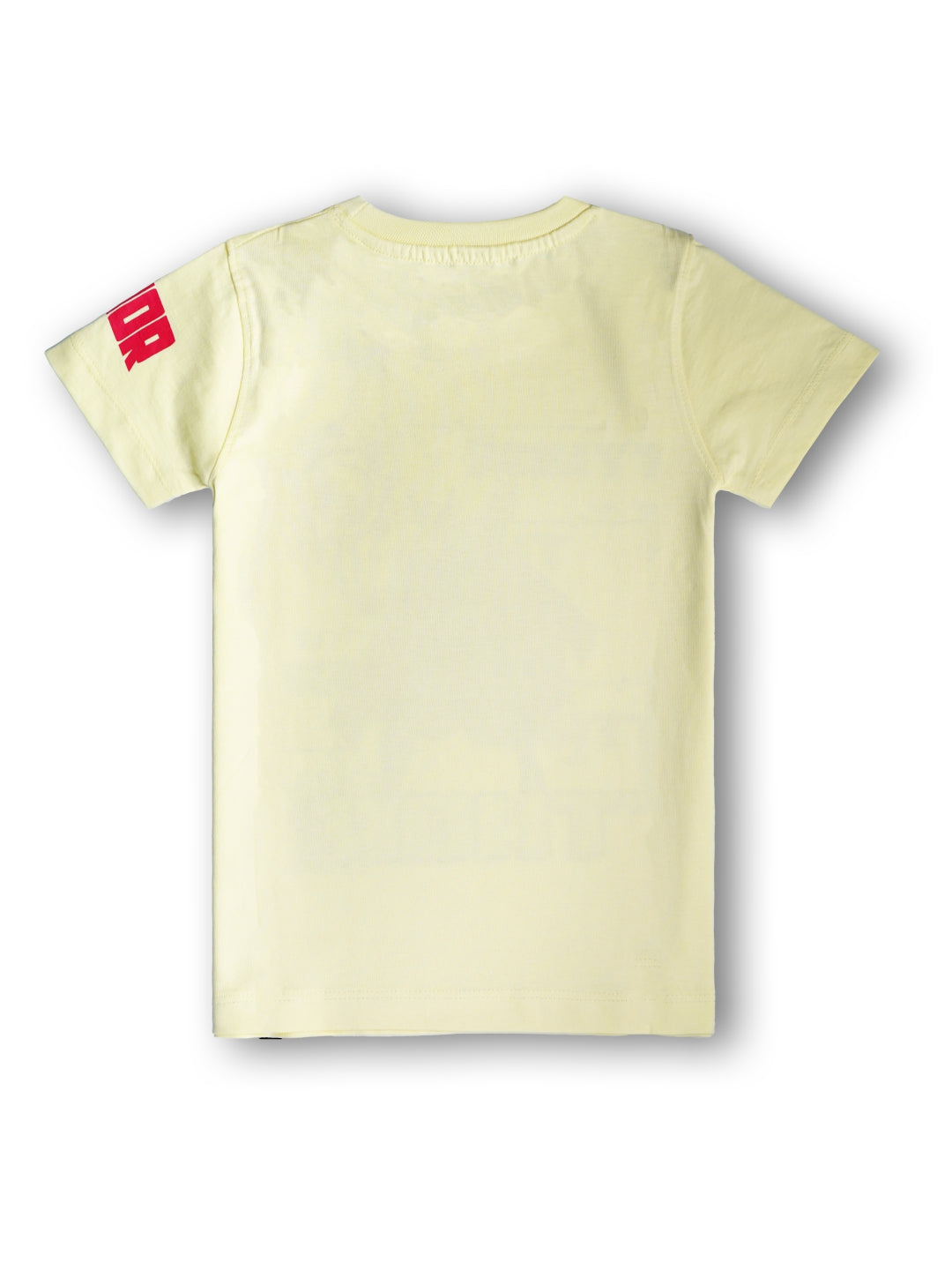 TS 31 Cartoon, Printed Cotton Regular T Shirt (CREAM & SKY BLUE Pack of 2)