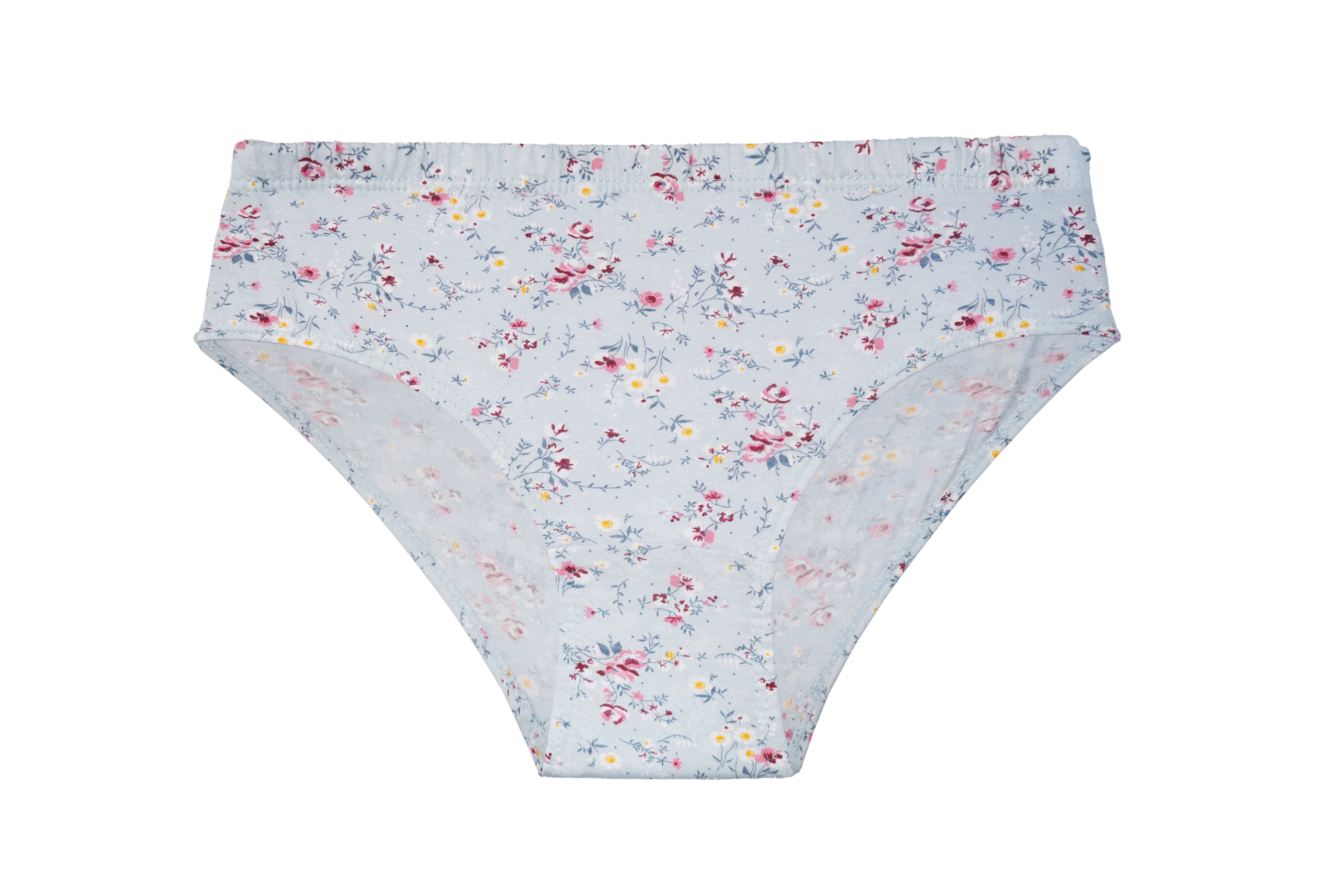 HIYA Red Rose Women’s Mid-Rise Cotton Hipster Full Coverage Panties – Pack of 3