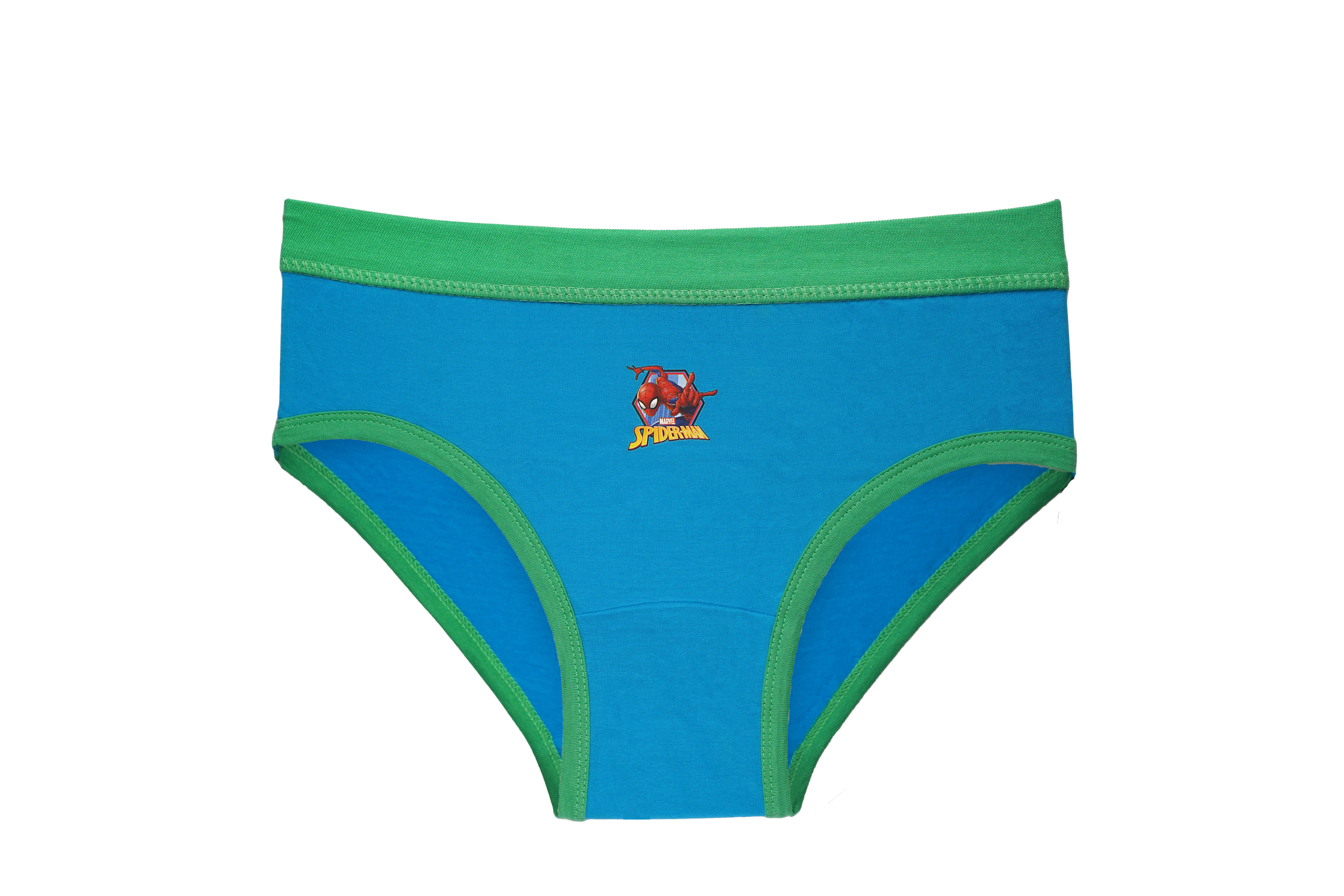 Boys 100% Cotton Briefs – Pack of 6 Superhero-Themed Innerwear | JR-529