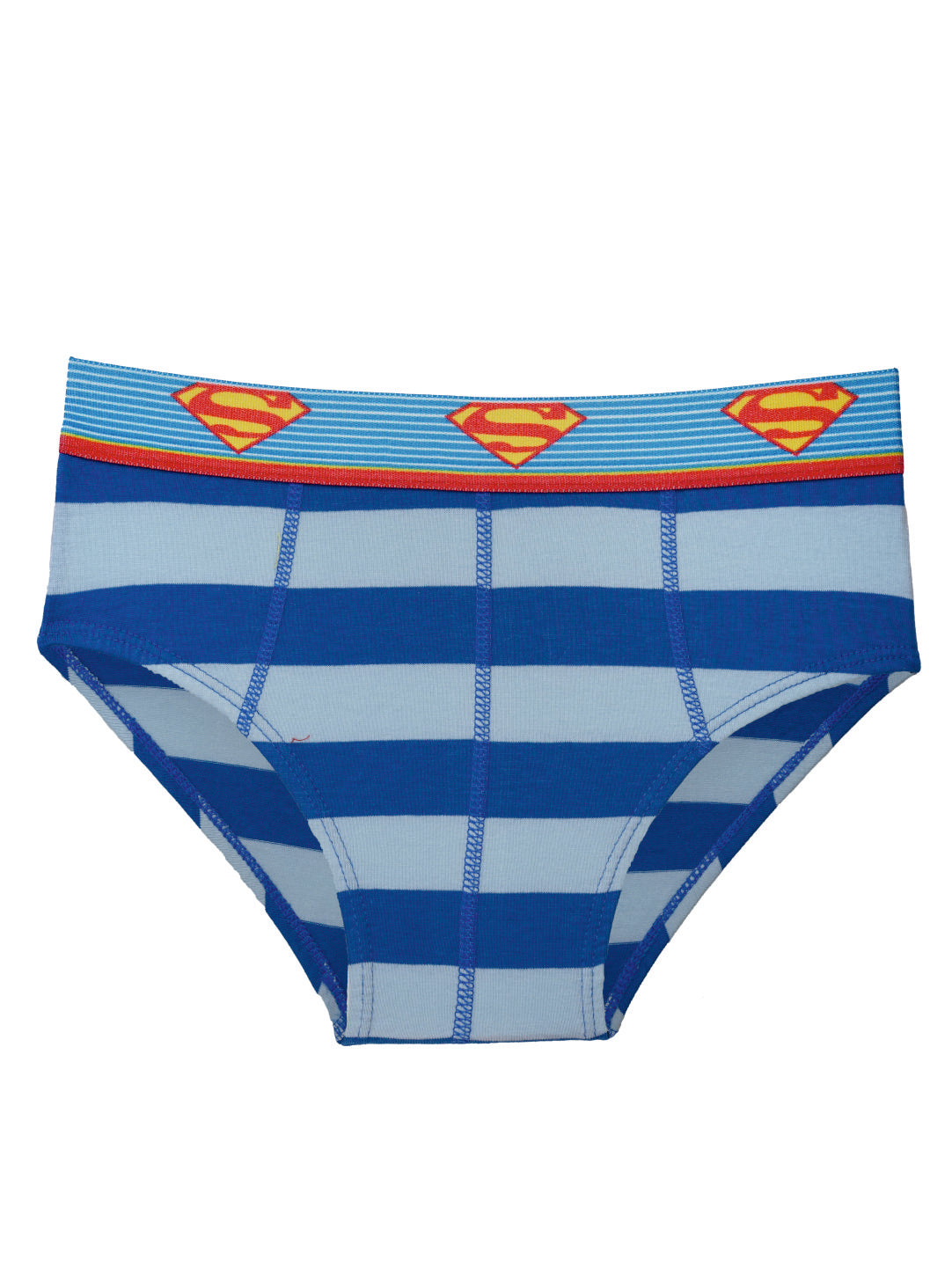 Boys' Batman Striped Briefs (Pack of 6) – Cotton Lycra with Logo Waistband | JR-81