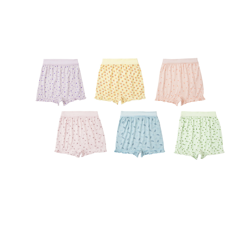 BLM 241|Redrose Girls' Cartoon Print Bloomers – Pack of 6 | Soft Cotton Comfort for Everyday Wear