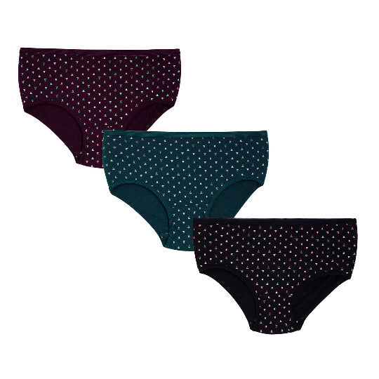 Redrose Girls' Polka Dot Printed Cotton Panties – Pack of 6 | Soft & Stylish Innerwear | BABY-03