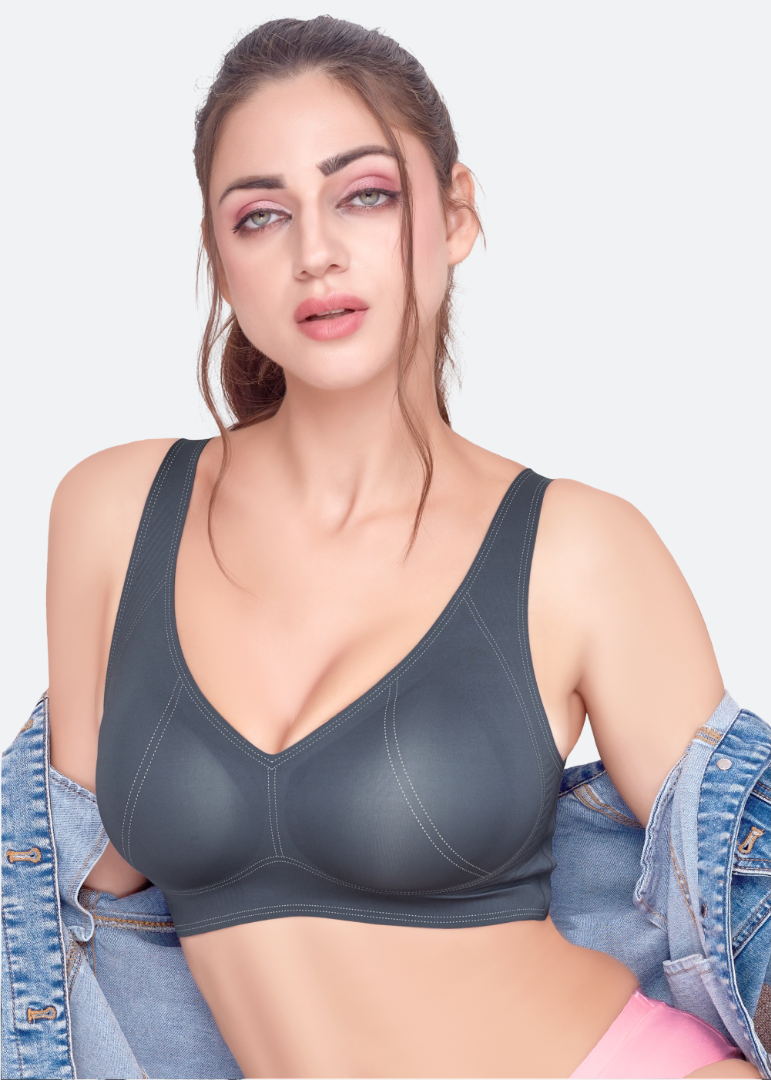 VENICE Invisi-Fit Polyamide stretch Bonded seamless Sports Bra