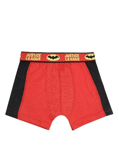 Redrose Boys' Justice League Briefs – Pack of 6 | Superman & Batman Themed Innerwear | JR-61