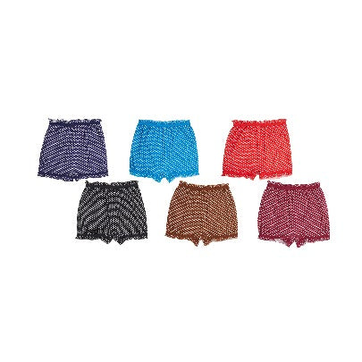 Redrose Girls' Printed Bloomers – Pack of 6 (Multicolor) | BLM-215