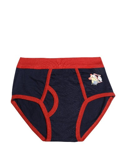 Redrose Boys' Briefs – Pack of 6 | Fun Cartoon Print Cotton Innerwear | JR-30CL