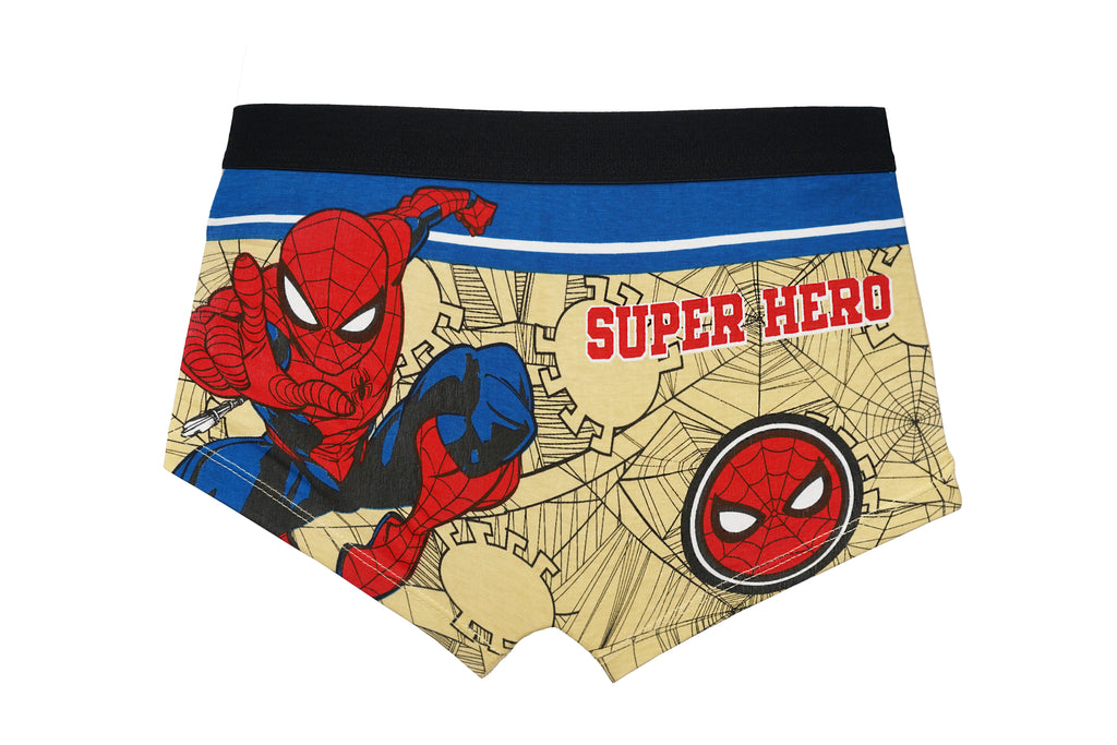 Marvel Spider-Man Boys' Cotton Boxer Briefs - Pack of 6 (Multicolor) | JR-527