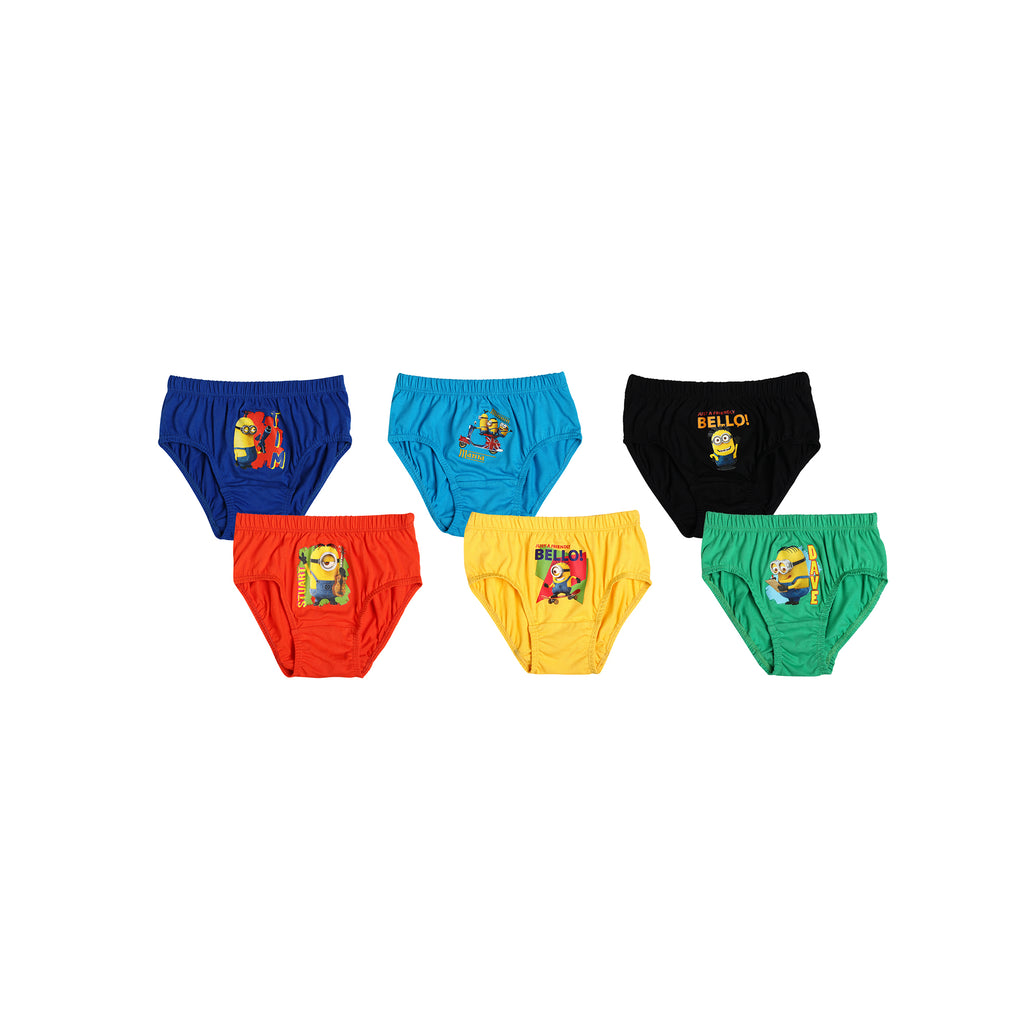 JR-605 | Boys’ Spiderman Briefs – 6-Pack 100% Cotton Underwear