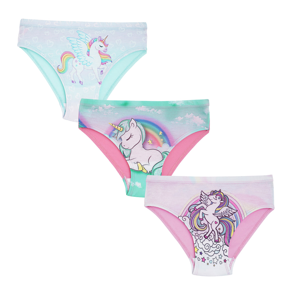 BABY 151| Girls’ Digital Print Unicorn Panty – Premium PC Lycra, Soft & Stretchable Underwear