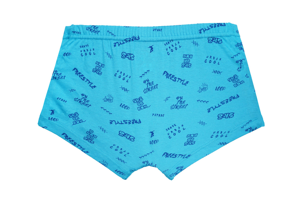 Boys’ Printed Boxer Briefs – 6-Pack 100% Cotton Fun & Sporty Underwear | JR-506