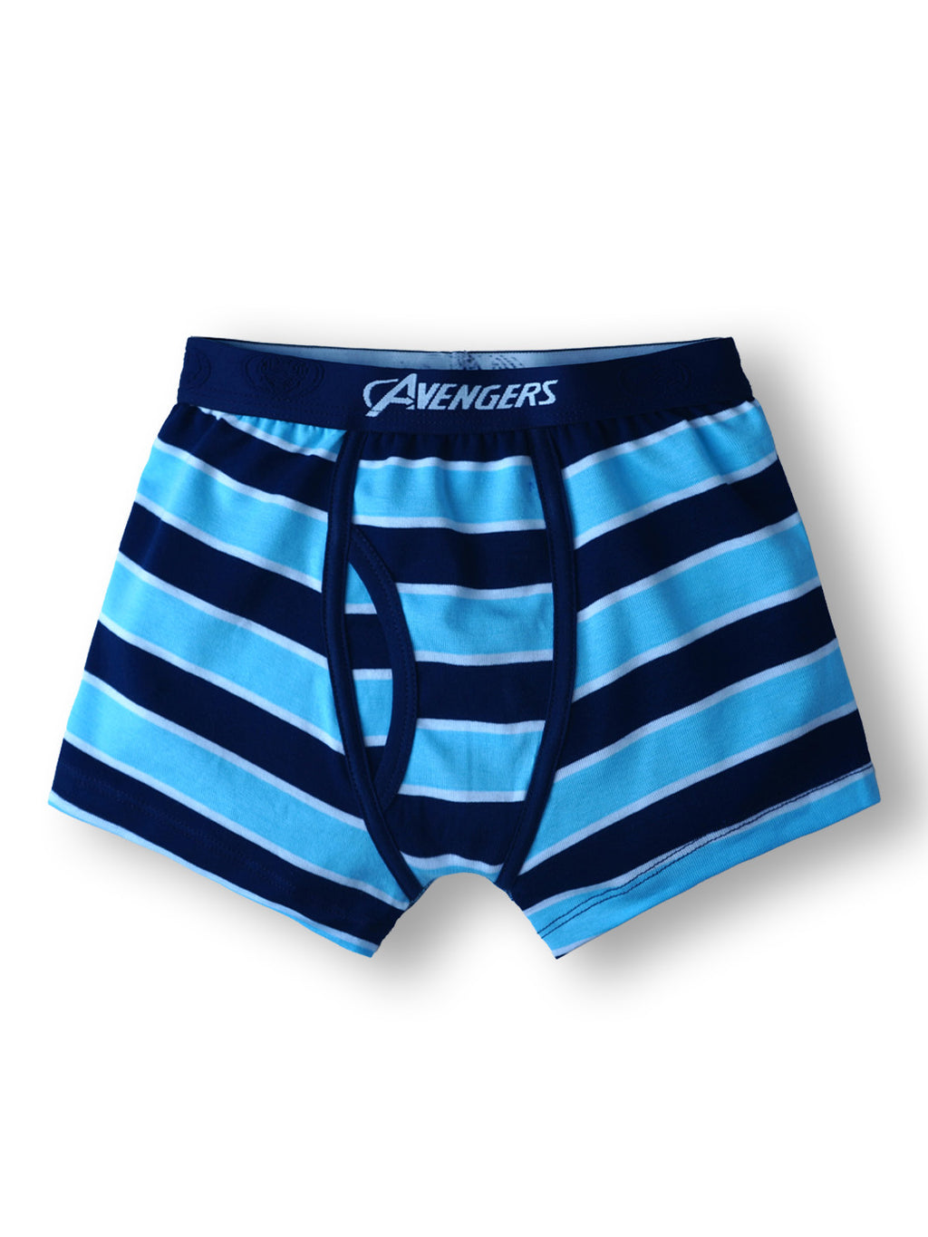 JR 548 Red Rose Boys Avengers Boxer Briefs Cotton Innerwear with Outer Elastic Waistband | Soft & Breathable | Multicolor Striped Design | Pack of 6