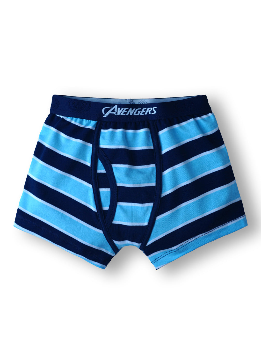 JR 548 Red Rose Boys Avengers Boxer Briefs Cotton Innerwear with Outer Elastic Waistband | Soft & Breathable | Multicolor Striped Design | Pack of 6
